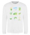 Sweatshirt Ecology symbols White фото