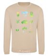 Sweatshirt Ecology symbols sand фото