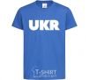 Kids T-shirt UKR royal-blue фото