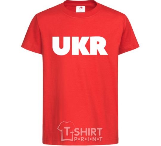 Kids T-shirt UKR red фото