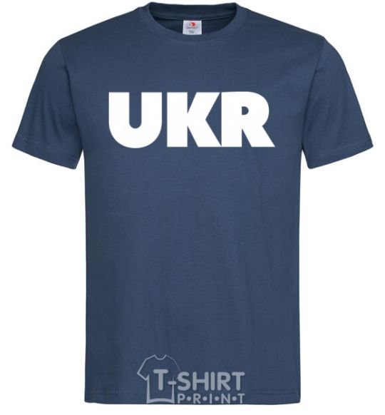 Men's T-Shirt UKR navy-blue фото