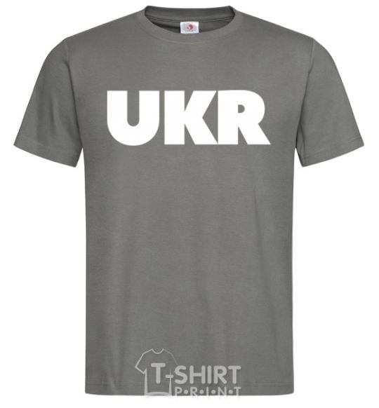 Men's T-Shirt UKR dark-grey фото