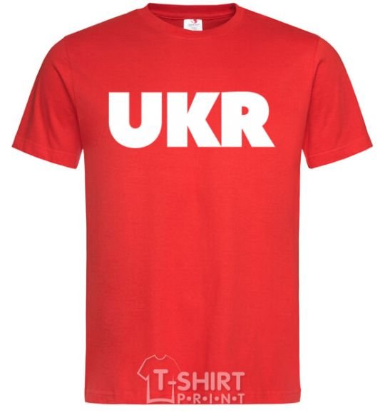 Men's T-Shirt UKR red фото