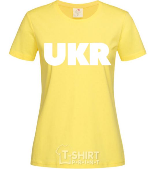 Women's T-shirt UKR cornsilk фото