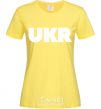 Women's T-shirt UKR cornsilk фото