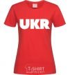 Women's T-shirt UKR red фото