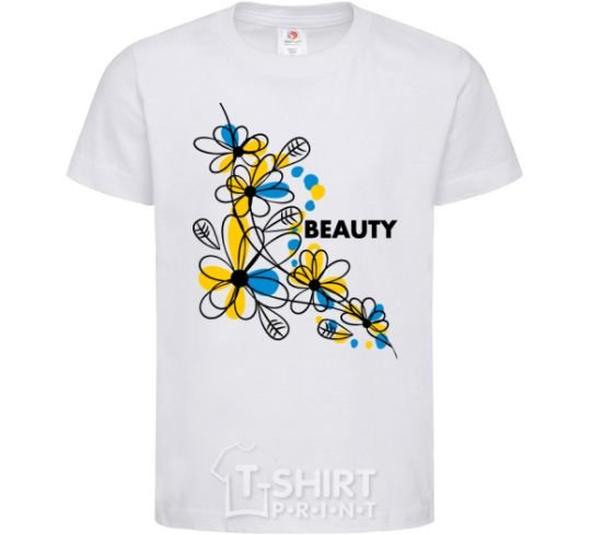 Kids T-shirt Ukrainian beauty White фото