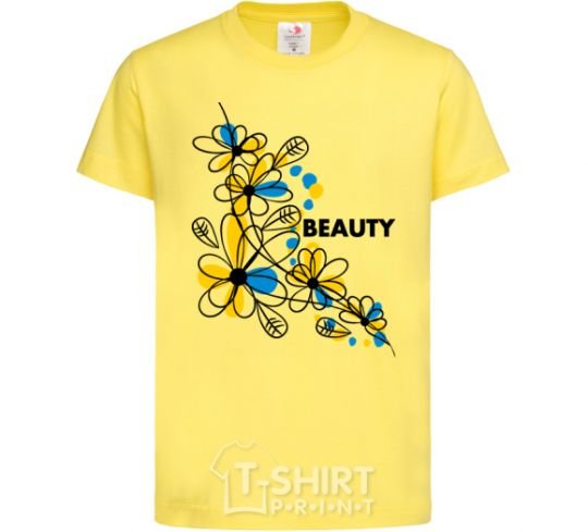 Kids T-shirt Ukrainian beauty cornsilk фото