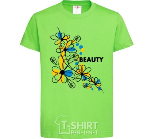 Kids T-shirt Ukrainian beauty orchid-green фото