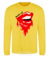 Sweatshirt Make up no war yellow фото