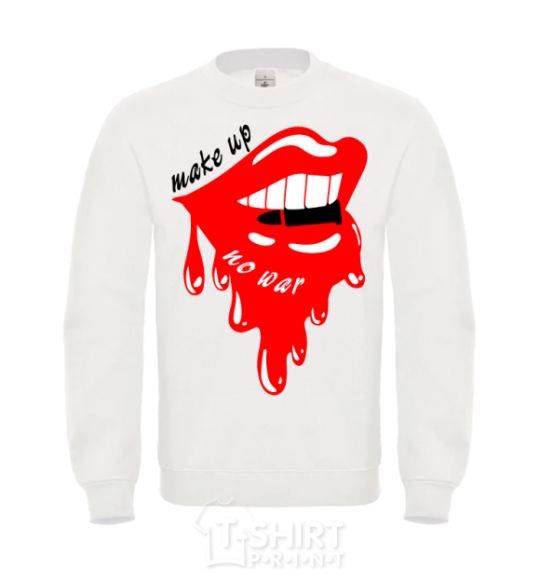 Sweatshirt Make up no war White фото