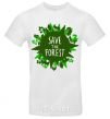 Мужская футболка Save the forest Белый фото