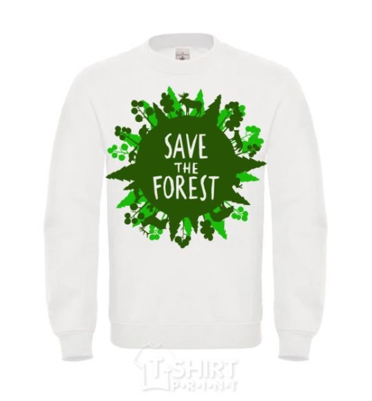 Sweatshirt Save the forest White фото