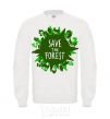 Sweatshirt Save the forest White фото