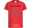 Kids T-shirt Say no to plastic red фото