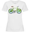 Women's T-shirt Bike planet White фото