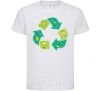 Kids T-shirt Ecology Triangle White фото