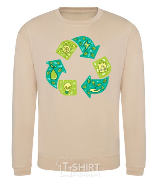 Sweatshirt Ecology Triangle sand фото