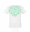 Men's T-Shirt Patriotic heart White фото