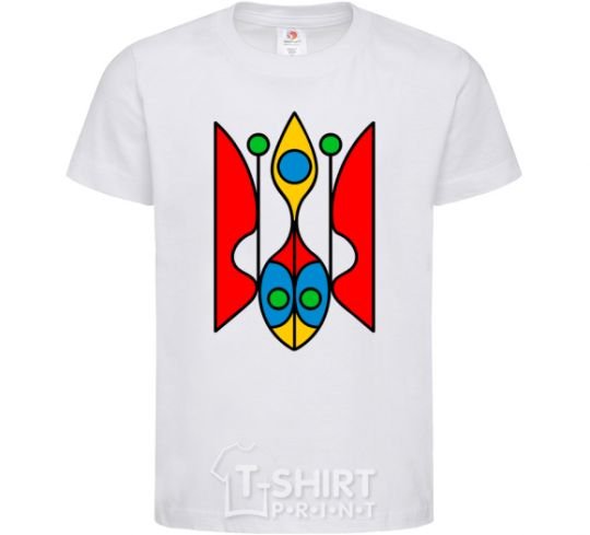 Kids T-shirt Trident modernized White фото