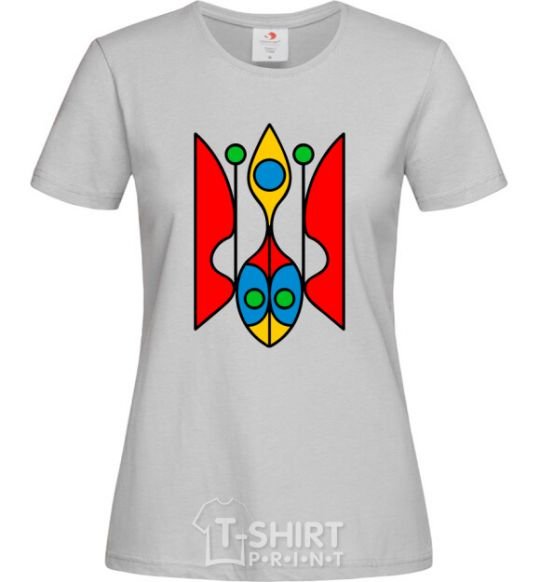 Women's T-shirt Trident modernized grey фото