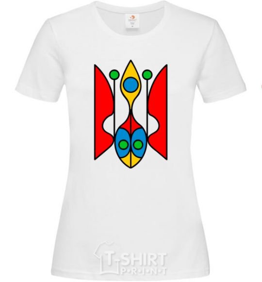 Women's T-shirt Trident modernized White фото