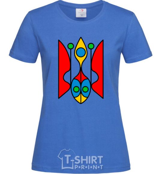 Women's T-shirt Trident modernized royal-blue фото