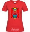 Women's T-shirt Trident modernized red фото