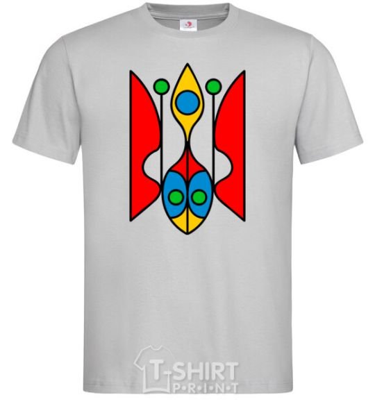 Men's T-Shirt Trident modernized grey фото