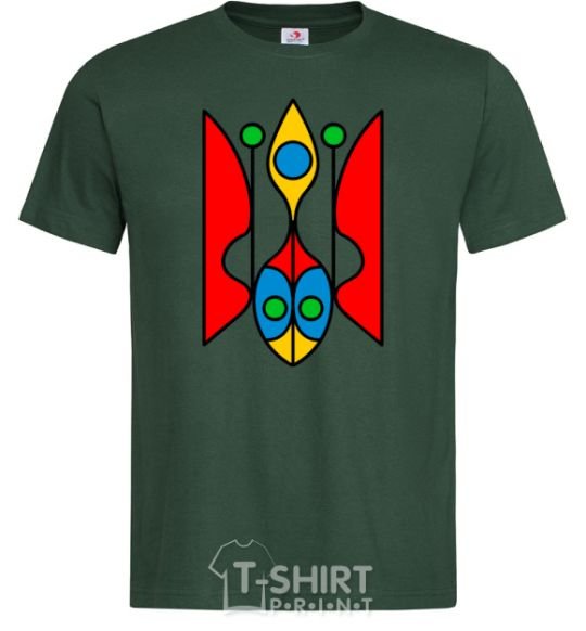 Men's T-Shirt Trident modernized bottle-green фото