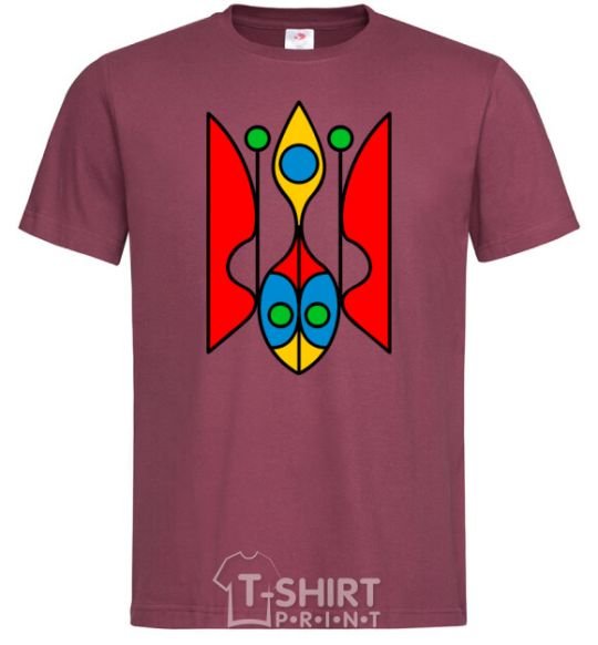 Men's T-Shirt Trident modernized burgundy фото