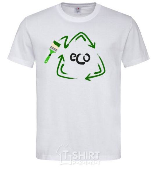 Men's T-Shirt ECO краска White фото