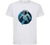 Kids T-shirt The astronaut and the moon White фото