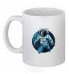 Ceramic mug The astronaut and the moon White фото