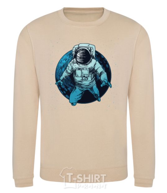 Sweatshirt The astronaut and the moon sand фото