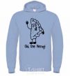Men`s hoodie Obi one pierogi sky-blue фото
