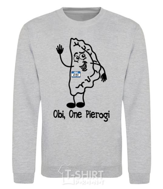 Sweatshirt Obi one pierogi sport-grey фото