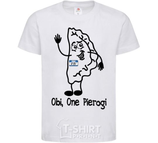 Kids T-shirt Obi one pierogi White фото