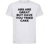 Kids T-shirt ABC are great White фото