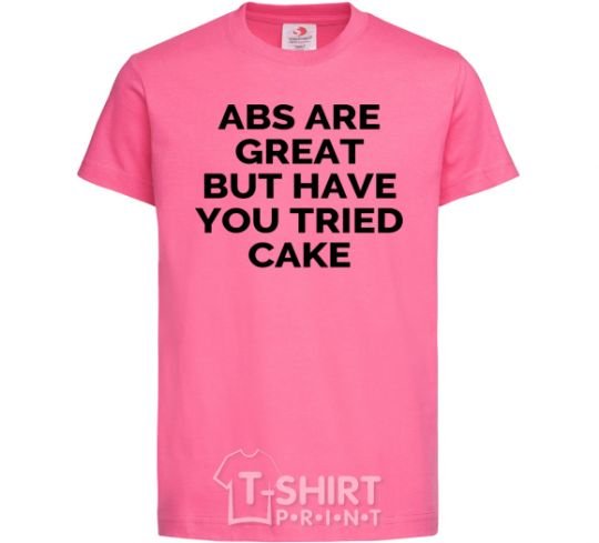 Детская футболка ABC are great Ярко-розовый фото
