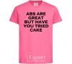 Детская футболка ABC are great Ярко-розовый фото