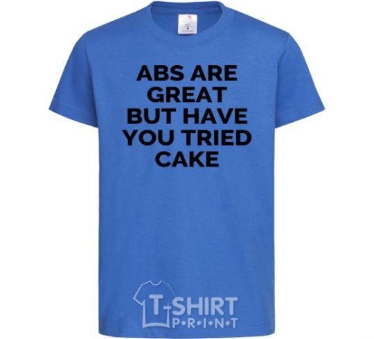 Kids T-shirt ABC are great royal-blue фото