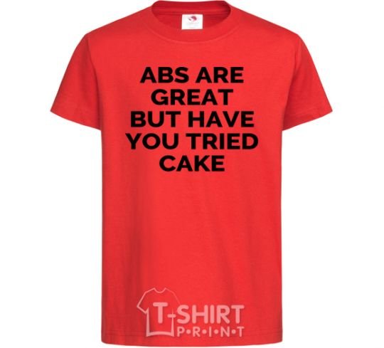 Kids T-shirt ABC are great red фото