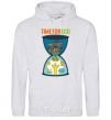 Men`s hoodie Time for eco Hourglass sport-grey фото