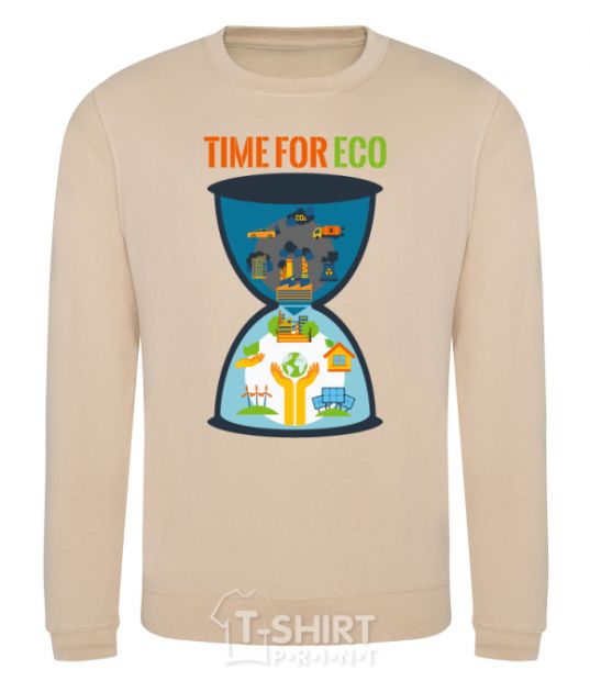 Sweatshirt Time for eco Hourglass sand фото