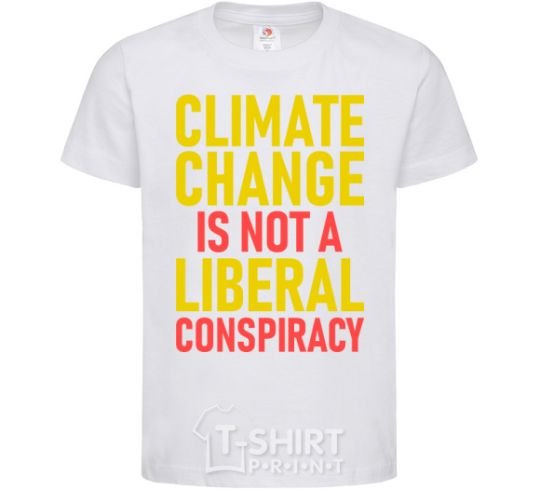 Kids T-shirt Climate change White фото