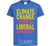 Kids T-shirt Climate change royal-blue фото