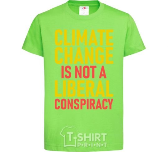 Kids T-shirt Climate change orchid-green фото