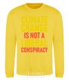 Sweatshirt Climate change yellow фото