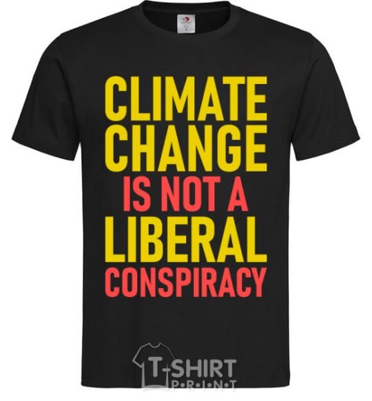 Мужская футболка Climate change Черный фото